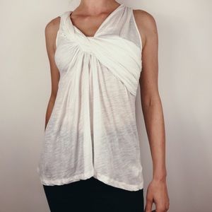 Deletta (Anthro) Grecian style wrap top
